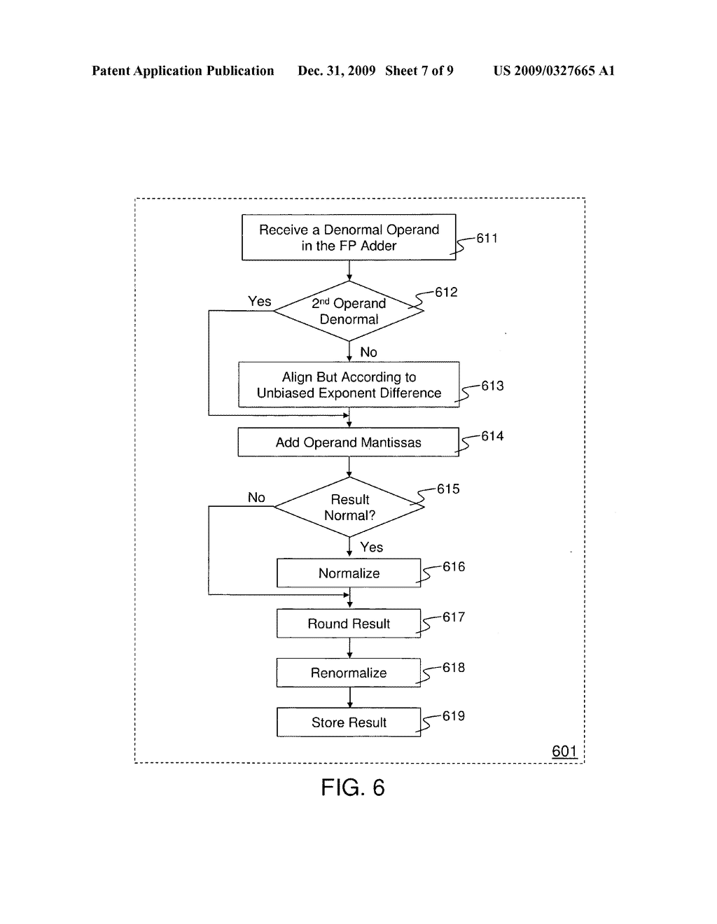 Efficient parallel floating point exception handling in a processor - diagram, schematic, and image 08