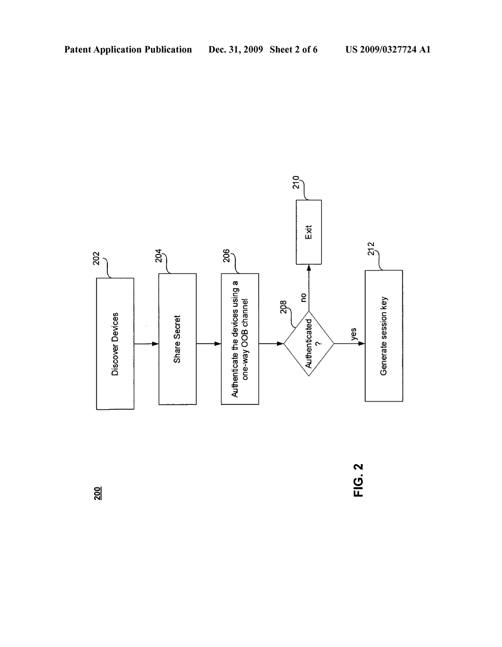 TWO-WAY AUTHENTICATION BETWEEN TWO COMMUNICATION ENDPOINTS USING A ONE-WAY OUT-OF-BAND (OOB) CHANNEL - diagram, schematic, and image 03