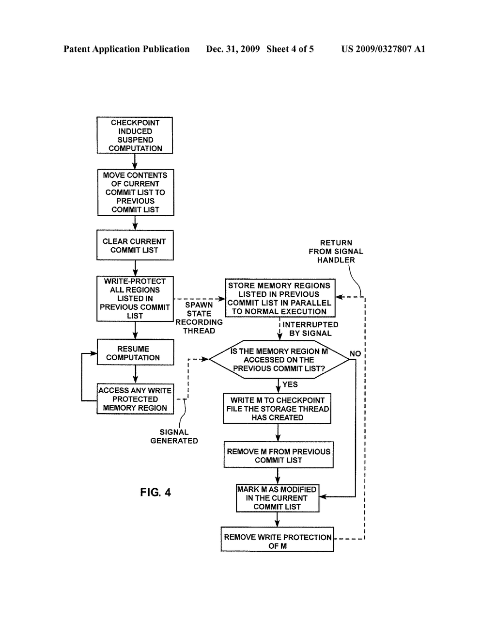 TRANSPARENT CHECKPOINTING AND PROCESS MIGRATION IN A DISTRIBUTED SYSTEM - diagram, schematic, and image 05