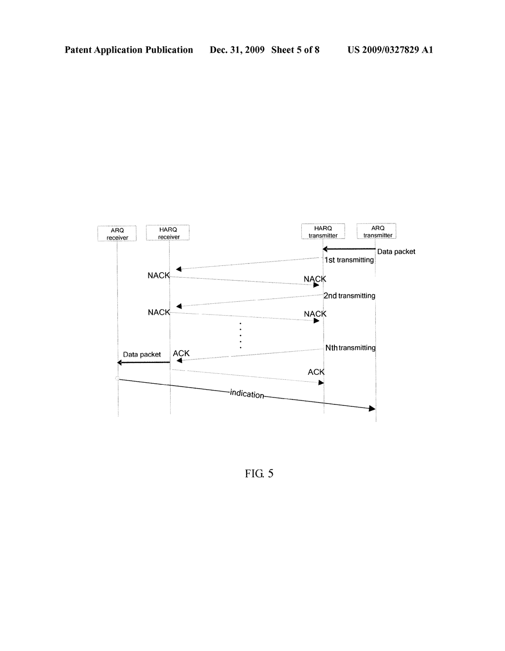 METHOD FOR CONTROLLING DATA RETRANSMISSION IN WIRELESS NETWORK AT THE FINAL RETRANSMISSION - diagram, schematic, and image 06