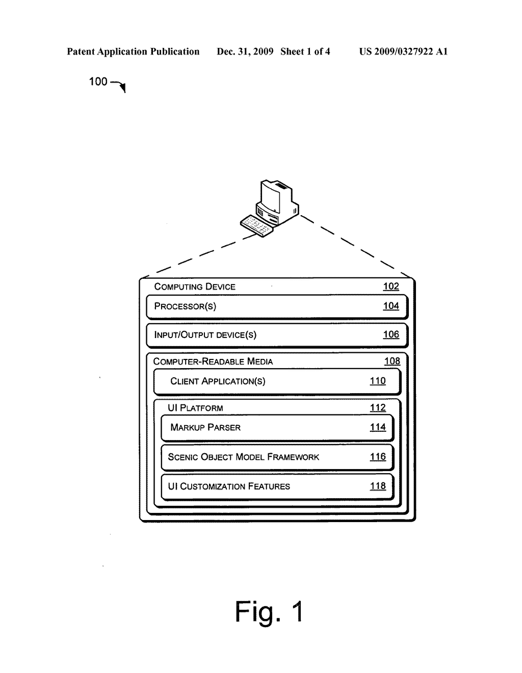 Object Model for A User Interface - diagram, schematic, and image 02