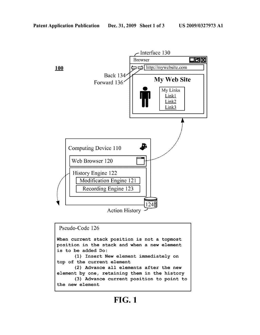 PRESERVING A COMPLETE HISTORY OF A SET OF APPLICATION ACTIONS WHEN NON-LINEAR INTERACTIONS ARE PERMITTED - diagram, schematic, and image 02