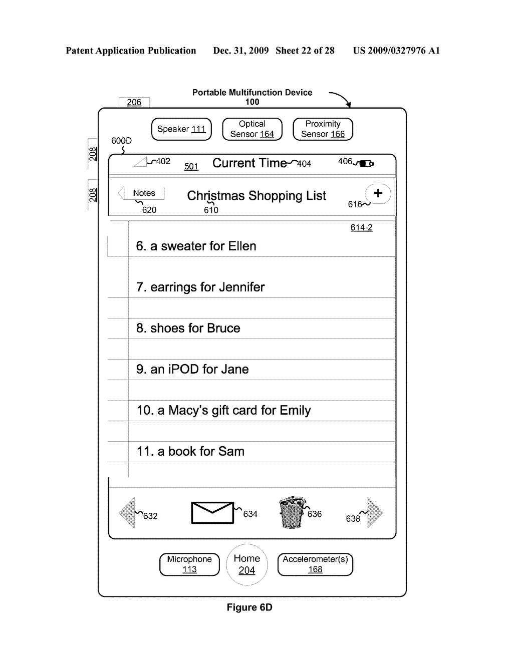 Portable Device, Method, and Graphical User Interface for Displaying a Portion of an Electronic Document on a Touch Screen Display - diagram, schematic, and image 23