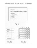 Video content control system with automatic content selection diagram and image