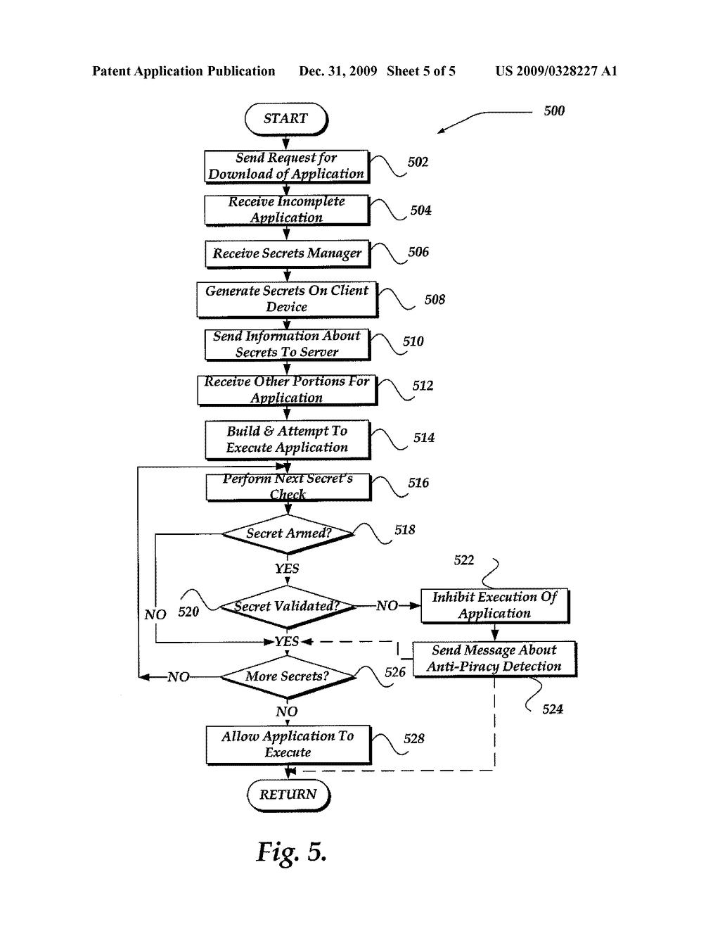 ANTI-PIRACY MEASURES FOR A VIDEO GAME USING HIDDEN SECRETS - diagram, schematic, and image 06