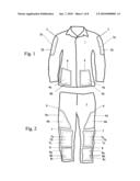 Ballistic combat uniform diagram and image