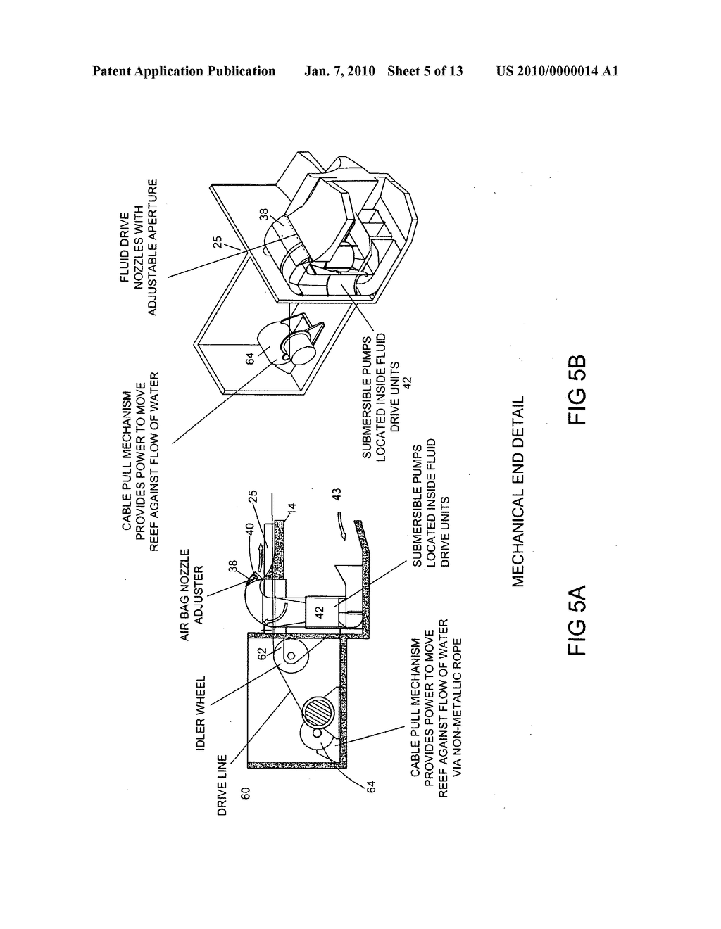 Wave pool with moving reef wave generator extension and counter current - diagram, schematic, and image 06