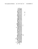 DEVICE AND METHOD FOR COUPLING A CLEANING IMPLEMENT TO A FLOOR CLEANING MACHINE diagram and image