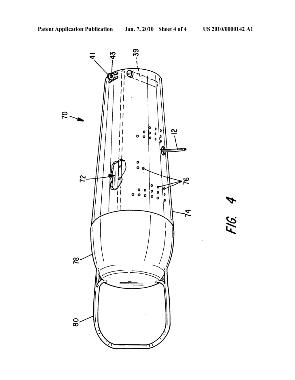 Submersible buoyant bait dispenser - diagram, schematic, and image 05