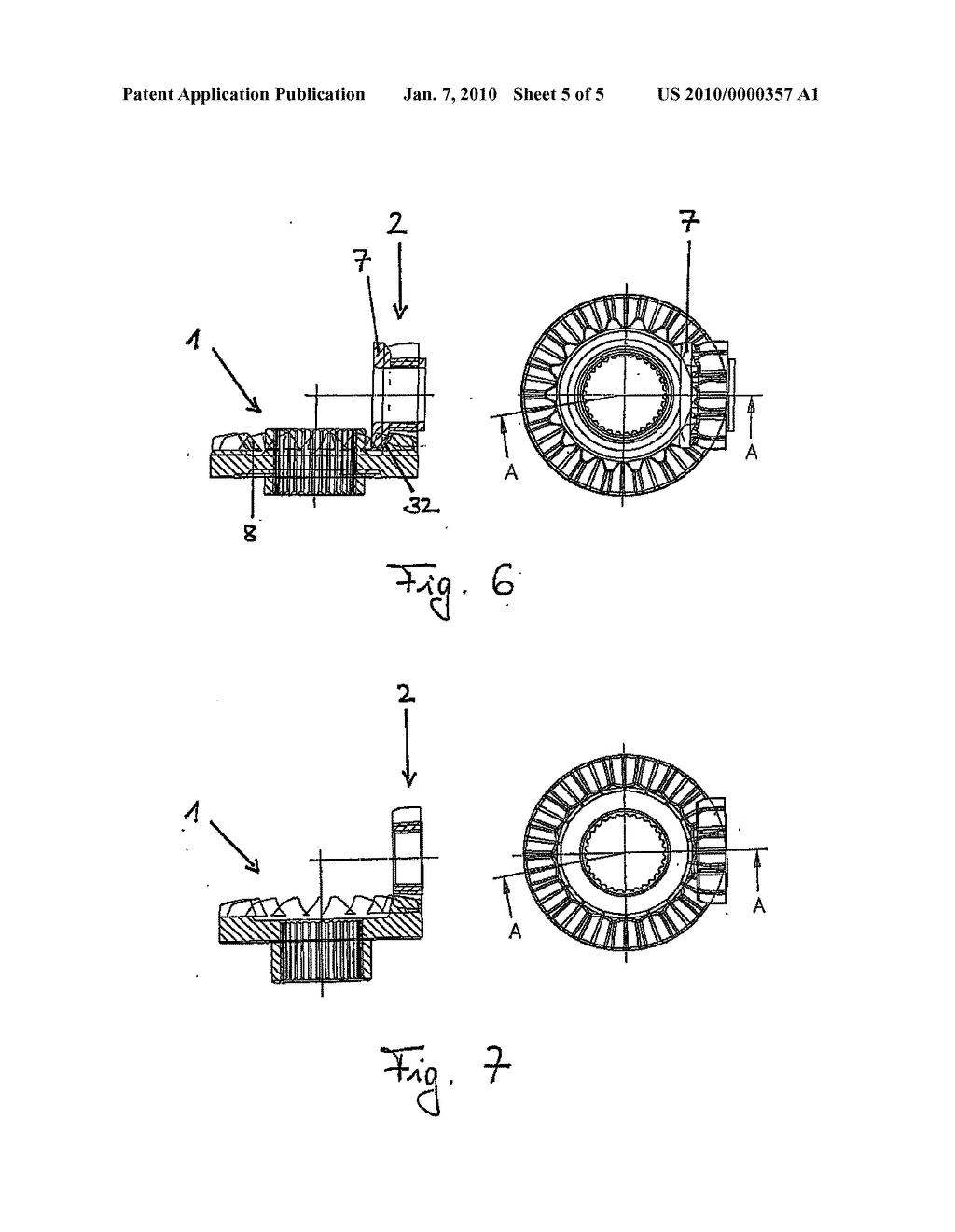 Gear Pair Consisting Of A Crown Gear And Of A Pinion Gear - diagram, schematic, and image 06