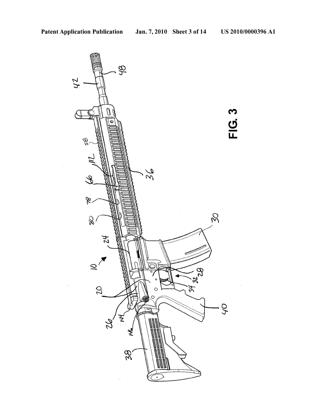 FIREARM HAVING A HANDLE ASSEMBLY FOR CHARGING AND FORWARD ASSIST - diagram, schematic, and image 04