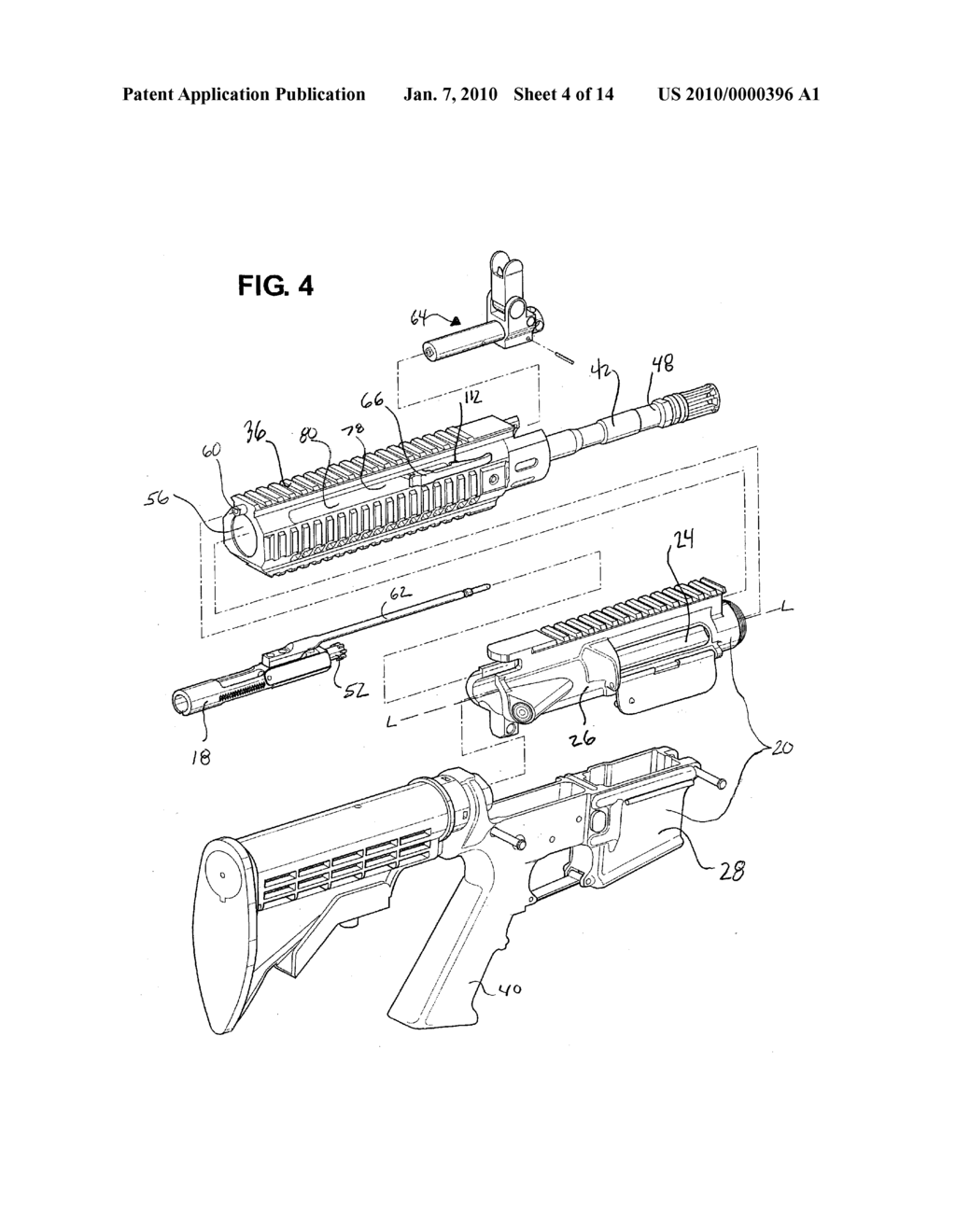 FIREARM HAVING A HANDLE ASSEMBLY FOR CHARGING AND FORWARD ASSIST - diagram, schematic, and image 05