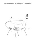 Spit driving device with lighting means for rotisserie device diagram and image