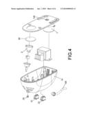 Spit driving device with lighting means for rotisserie device diagram and image