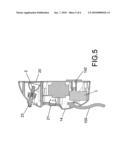 Spit driving device with lighting means for rotisserie device diagram and image