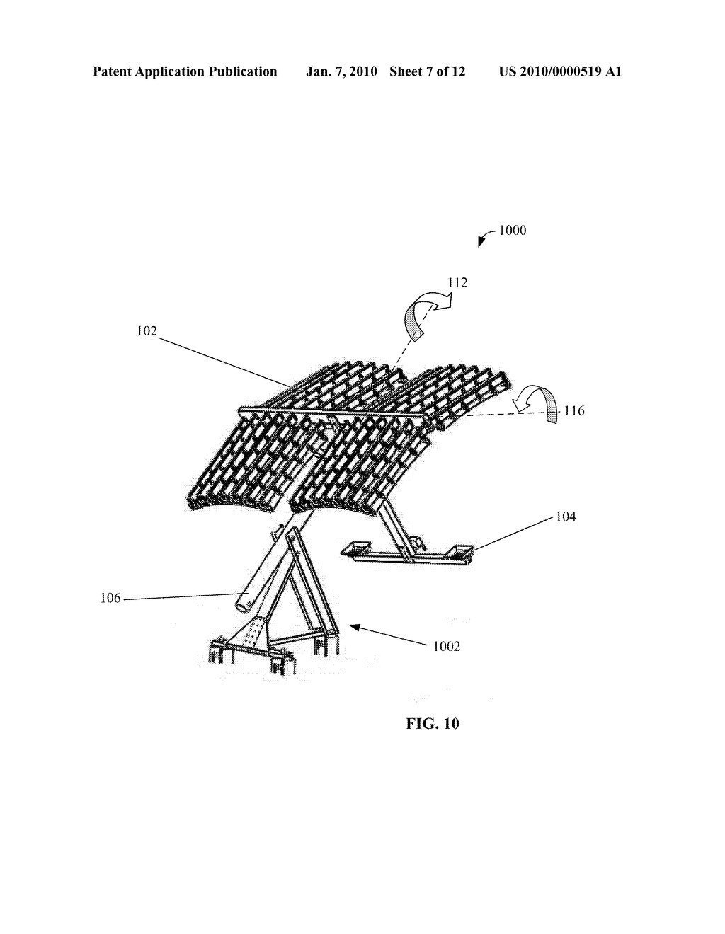 POLAR MOUNTING ARRANGEMENT FOR A SOLAR CONCENTRATOR - diagram, schematic, and image 08