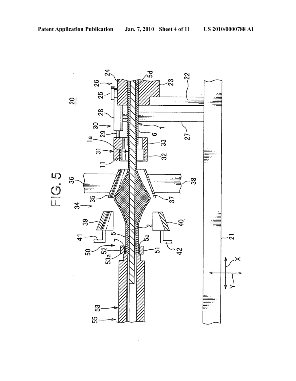 Shield wire, method for processing terminal treatment of braid of the same and apparatus for processing terminal treatment of braid of that - diagram, schematic, and image 05