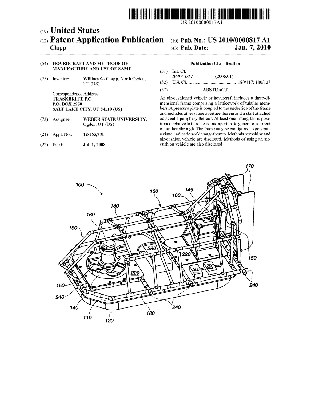 HOVERCRAFT AND METHODS OF MANUFACTURE AND USE OF SAME - diagram, schematic, and image 01