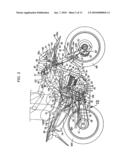 Muffler assembly and pseudo muffler assembly for a motorcycle, and motorcycle incorporating the same diagram and image