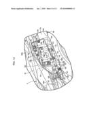 Muffler assembly and pseudo muffler assembly for a motorcycle, and motorcycle incorporating the same diagram and image