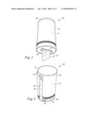 DISPENSER FOR A CENTER-FED ROLL OF WEB MATERIAL diagram and image