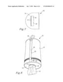 DISPENSER FOR A CENTER-FED ROLL OF WEB MATERIAL diagram and image