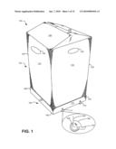 PACKAGING ASSEMBLY HAVING CASTERS diagram and image