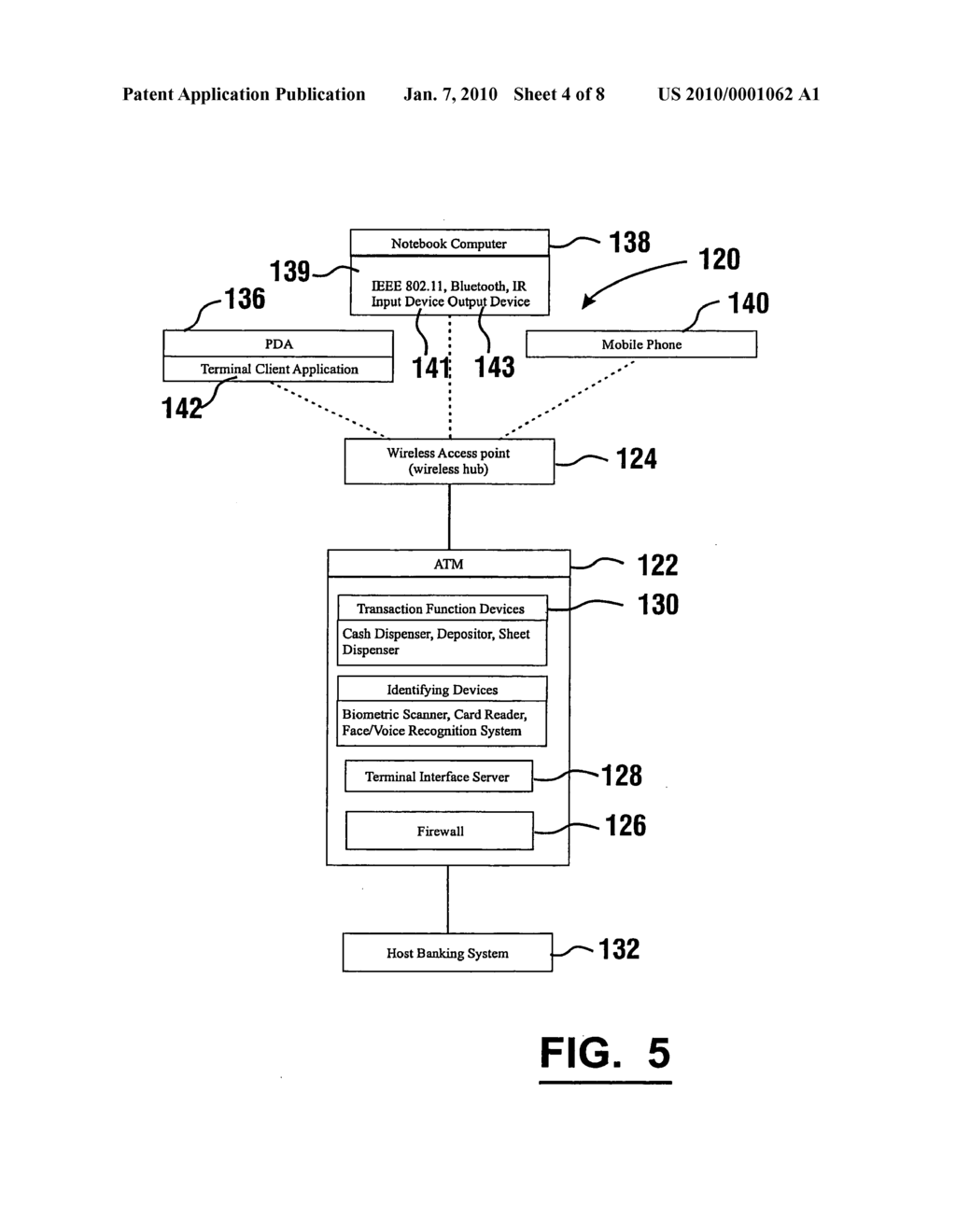 Card activated cash dispensing automated banking machine system and method - diagram, schematic, and image 05