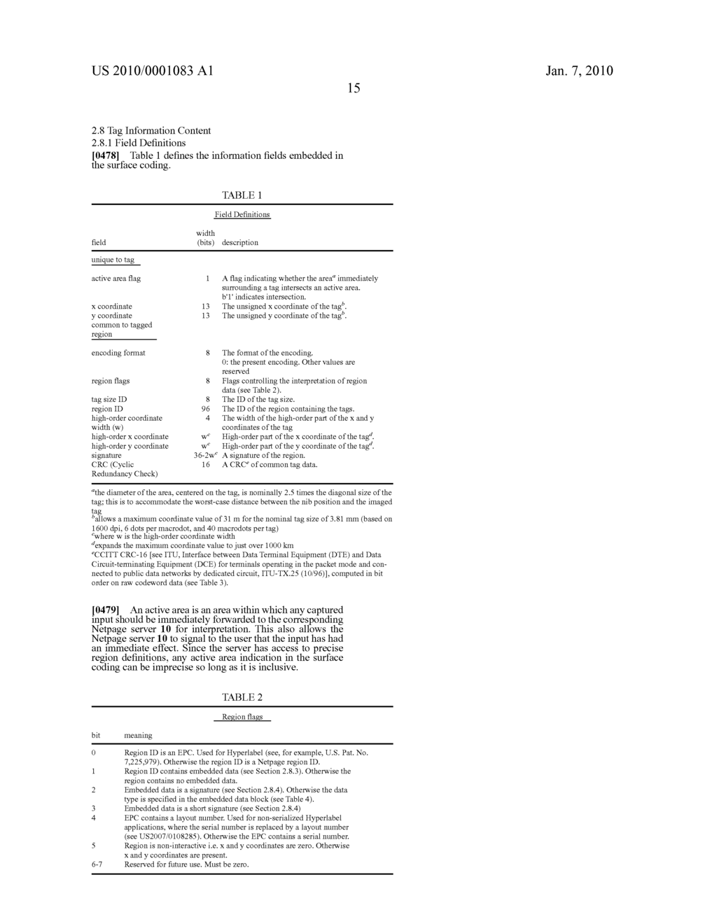 POSITION-CODING PATTERN COMPRISED OF TAGS CONTAINING CONTIGUOUS CELLS - diagram, schematic, and image 35