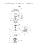 CENTRIFUGAL BRAKE DEVICE FOR USE IN BAIT CAST REEL diagram and image