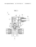 Flow-rate control valve diagram and image