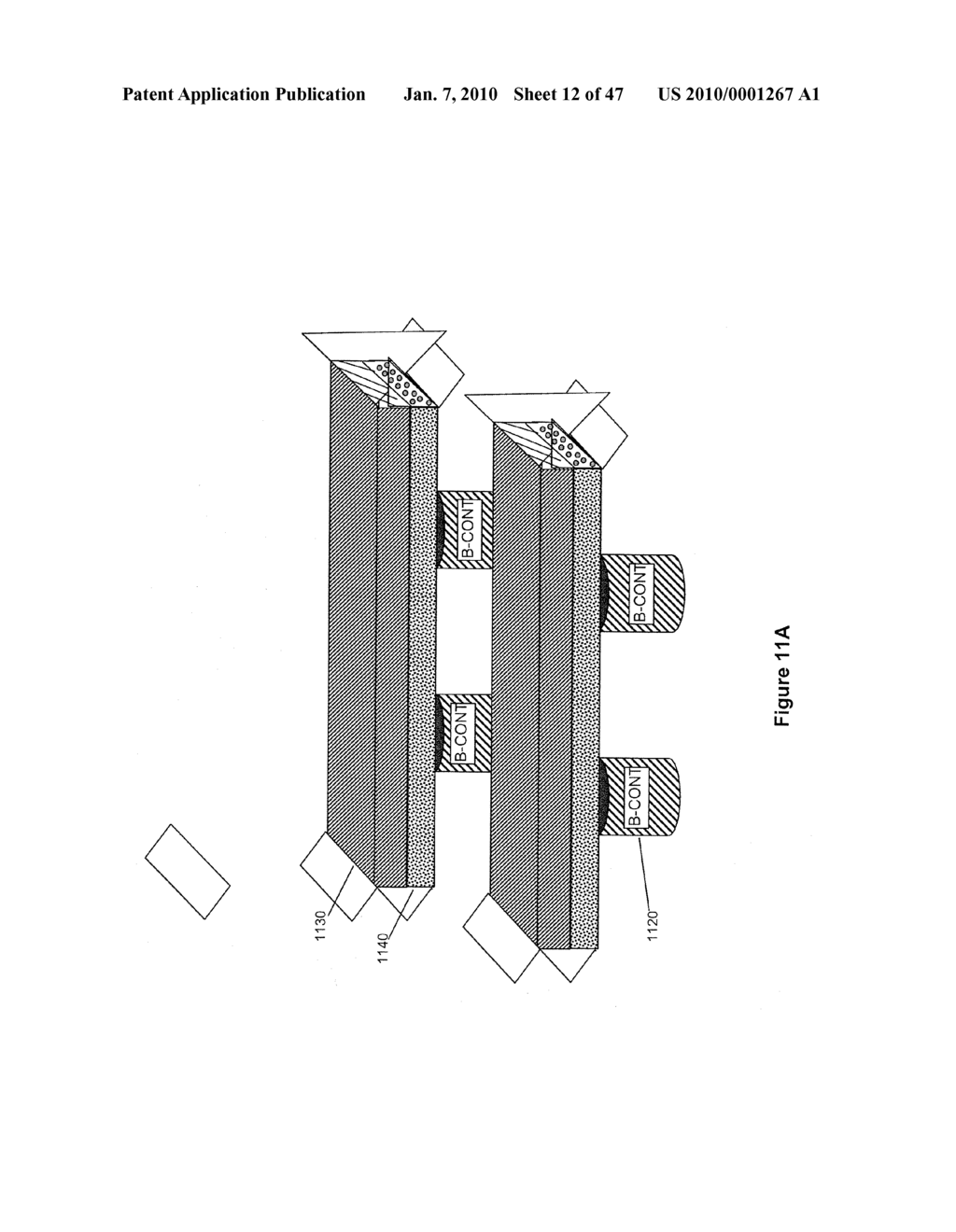 NRAM ARRAYS WITH NANOTUBE BLOCKS, NANOTUBE TRACES, AND NANOTUBE PLANES AND METHODS OF MAKING SAME - diagram, schematic, and image 13