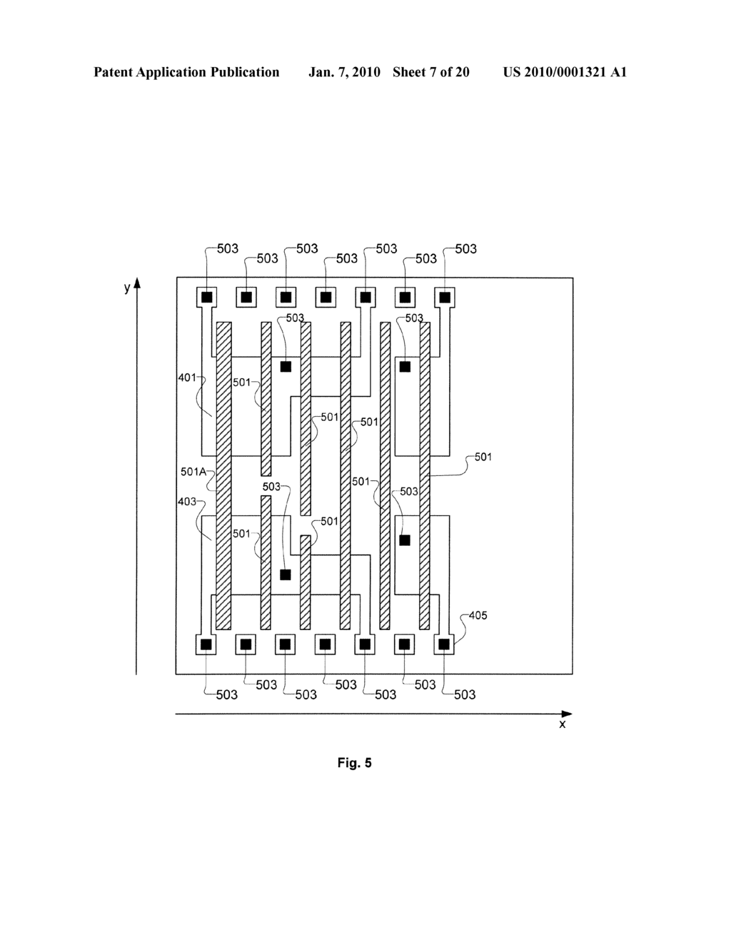 Semiconductor Device Layout Having Restricted Layout Region Including Rectangular Shaped Gate Electrode Layout Features Defined Along At Least Four Gate Electrode Tracks with Corresponding Non-Symmetric Diffusion Regions - diagram, schematic, and image 08