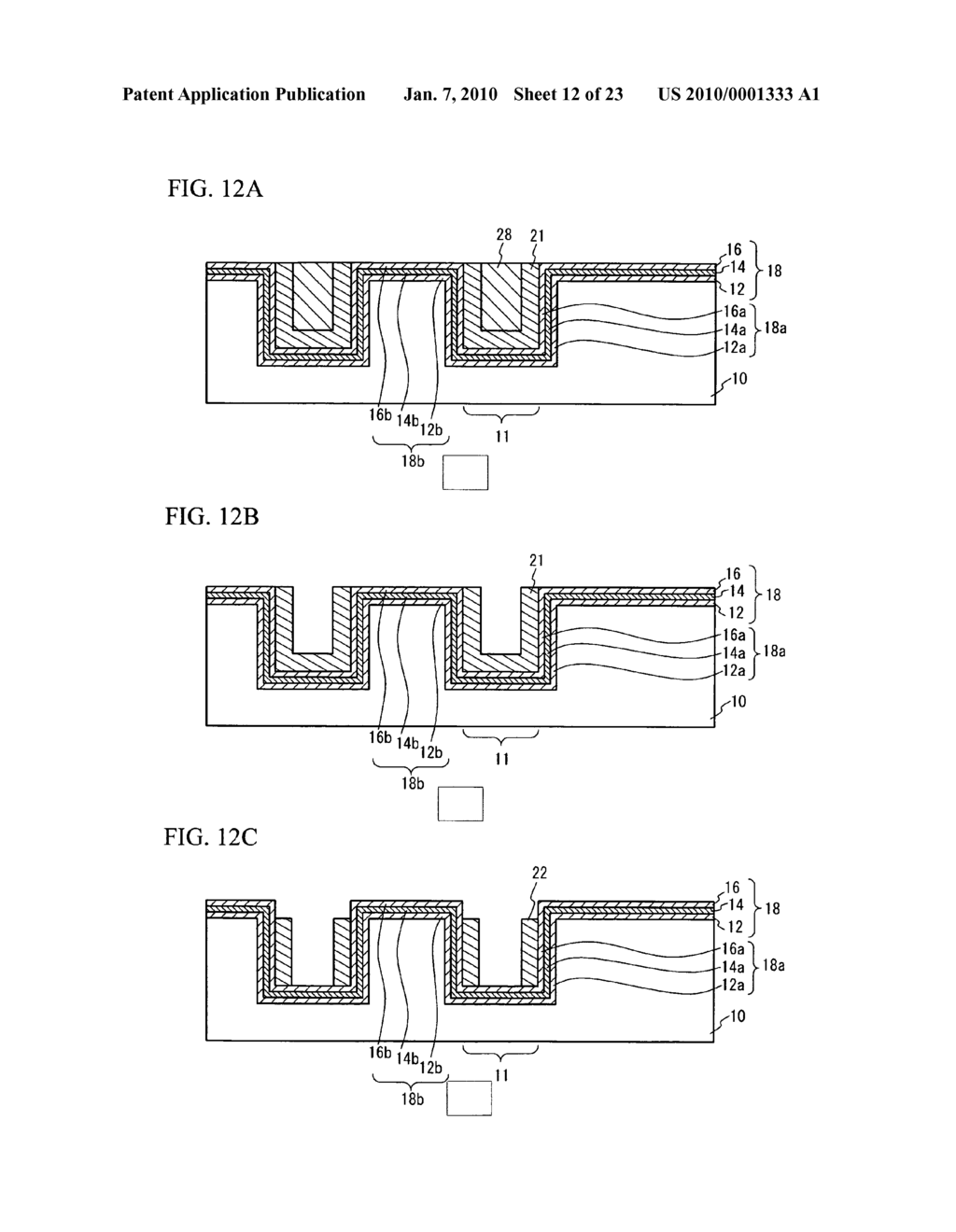 SEMICONDUCTOR DEVICE AND FABRICATION METHOD THEREFOR - diagram, schematic, and image 13