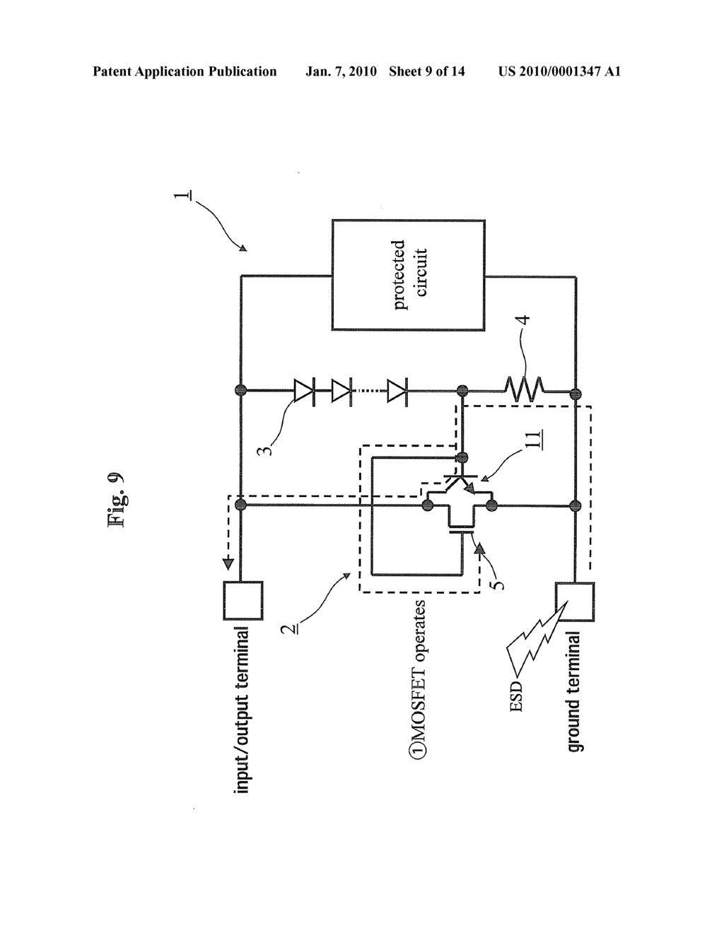 ELECTROSTATIC DISCHARGE PROTECTION DEVICE - diagram, schematic, and image 10