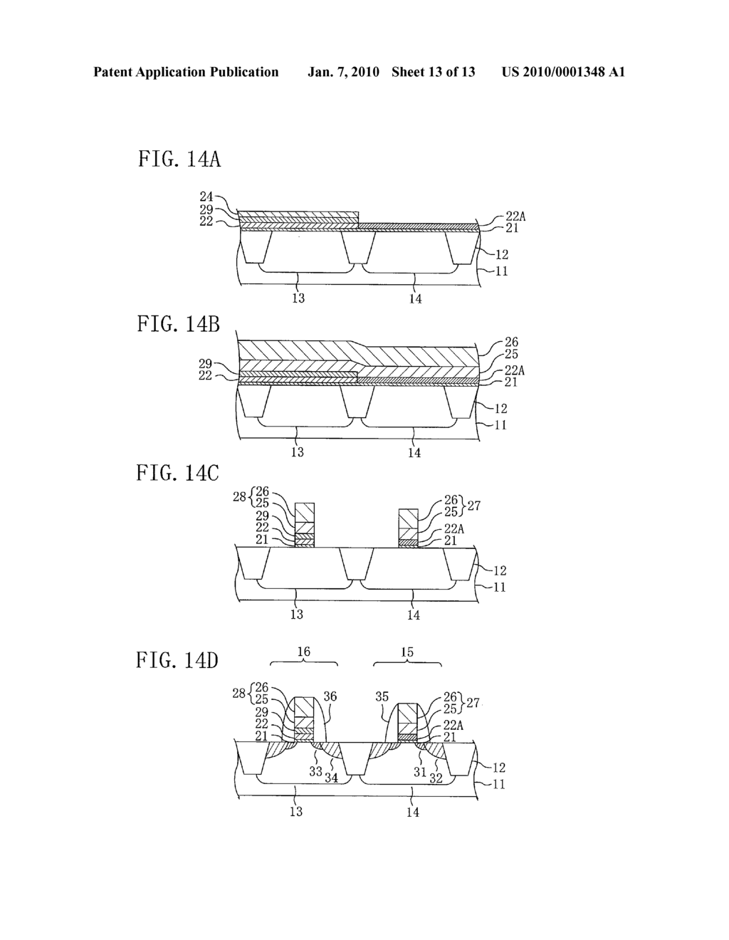 SEMICONDUCTOR DEVICE AND FABRICATION METHOD FOR THE SAME - diagram, schematic, and image 14