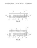 MANUFACTURING A SEMICONDUCTOR DEVICE VIA ETCHING A SEMICONDUCTOR CHIP TO A FIRST LAYER diagram and image