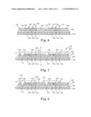 MANUFACTURING A SEMICONDUCTOR DEVICE VIA ETCHING A SEMICONDUCTOR CHIP TO A FIRST LAYER diagram and image