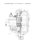 Automotive engine starter and electric rotary machine designed to withstand vibrational impact diagram and image