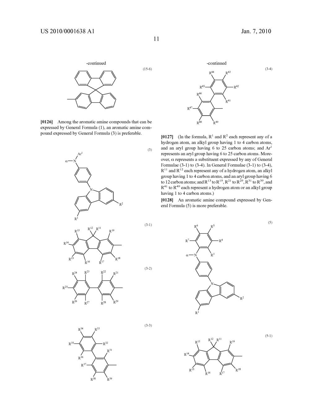 AROMATIC AMINE COMPOUND, AND LIGHT-EMITTING ELEMENT, LIGHT-EMITTING DEVICE, AND ELECTRONIC APPLIANCE USING THE AROMATIC AMINE COMPOUND - diagram, schematic, and image 84