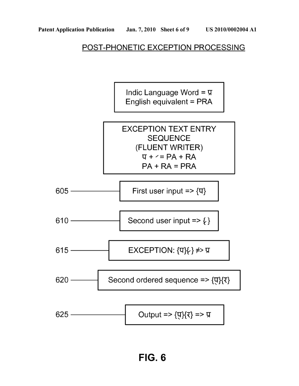 Exception Processing of Character Entry Sequences - diagram, schematic, and image 07