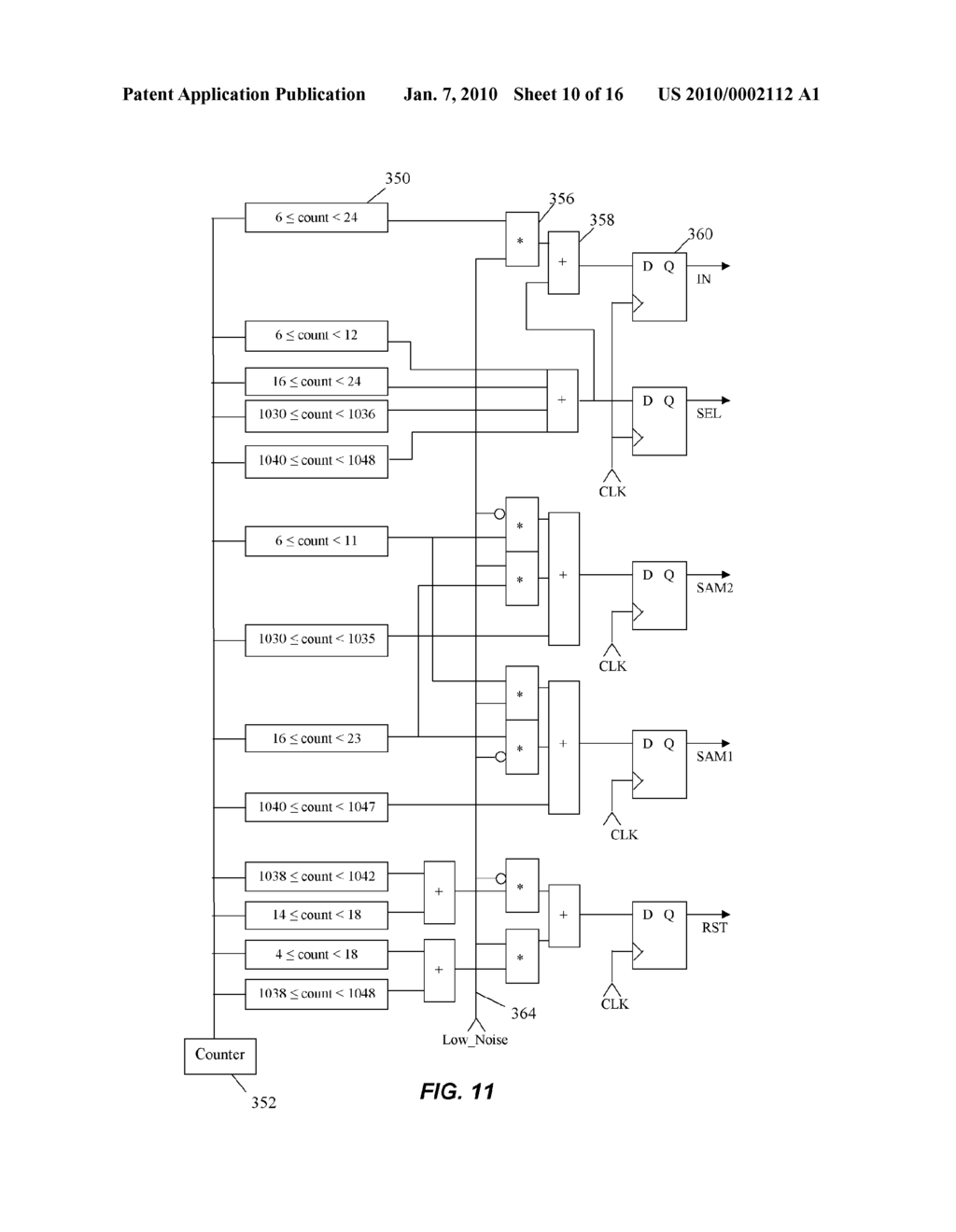 CMOS IMAGE SENSOR WITH NOISE CANCELLATION - diagram, schematic, and image 11