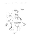 Handheld media and communication device with a detachable projector diagram and image