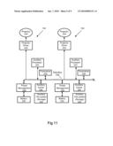 Handheld media and communication device with a detachable projector diagram and image