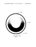 Tinted Contact Lenses with Crescent Patterns diagram and image