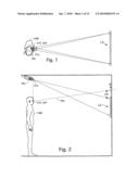 Projected autostereoscopic lenticular 3-D system diagram and image