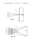 Projected autostereoscopic lenticular 3-D system diagram and image