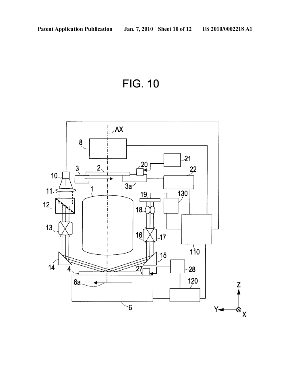 EXPOSURE APPARATUS AND METHOD FOR MANUFACTURING DEVICE - diagram, schematic, and image 11