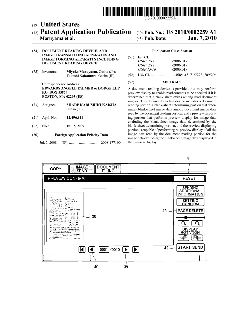 DOCUMENT READING DEVICE, AND IMAGE TRANSMITTING APPARATUS AND IMAGE FORMING APPARATUS INCLUDING DOCUMENT READING DEVICE - diagram, schematic, and image 01