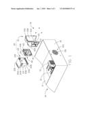 COMPUTER ENCLOSURE WITH HEAT DISSIPATING ASSEMBLY diagram and image